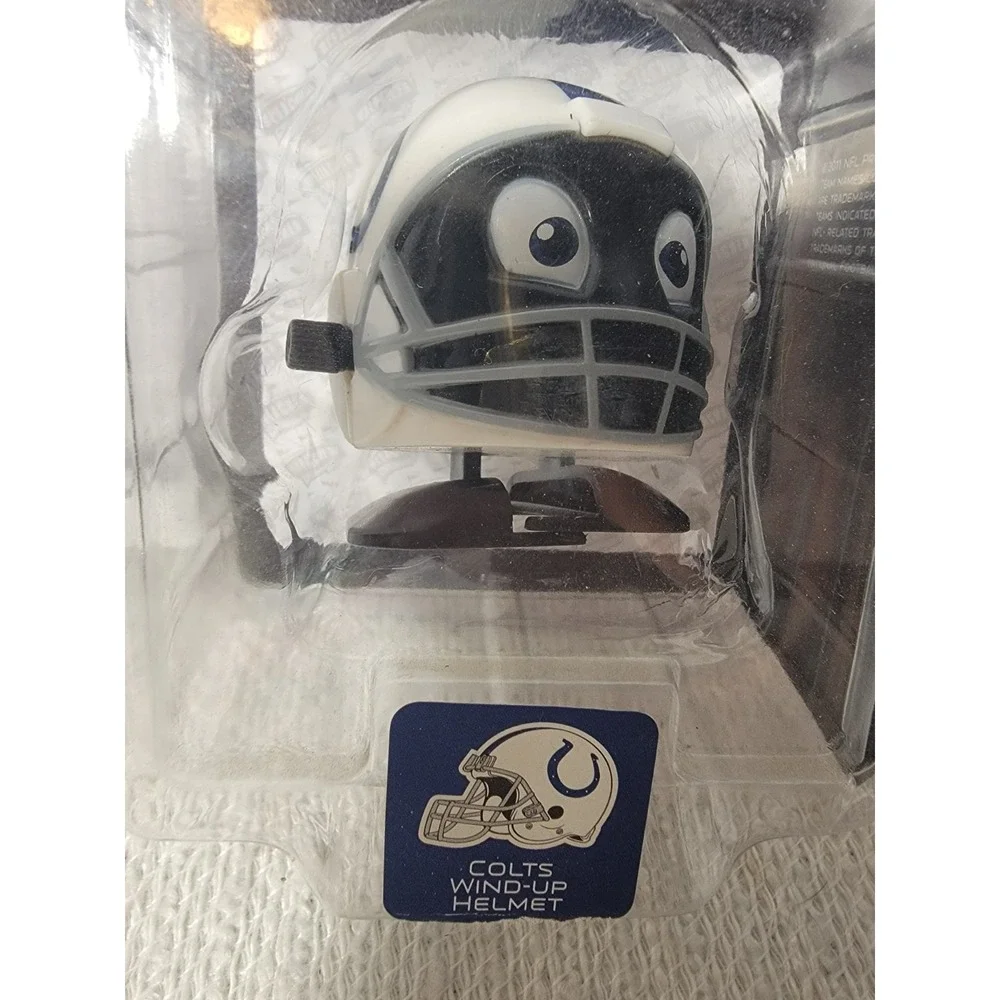 Indianapolis Colts Wind-Up Toy Helmet Bleacher Creatures NFL Sealed NIP 2011